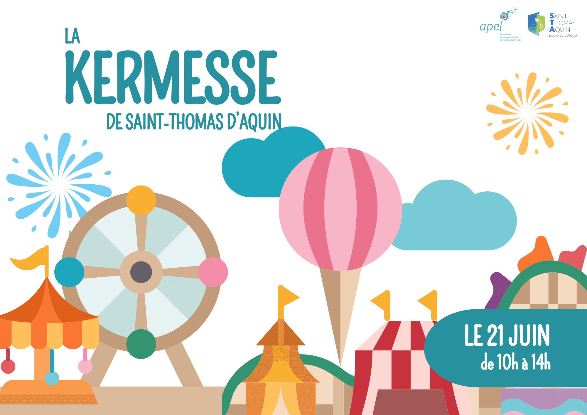 La kermesse de l’école arrive le 21 juin à Saint-Thomas d’Aquin !